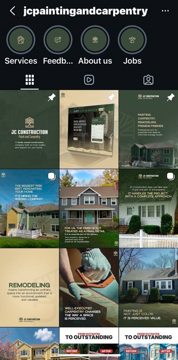 JC Painting Instagram Feed